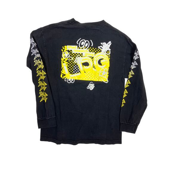 Lifted Research Group LRG Long Sleeve Men's Medium Black Yellow Print - Picture 5 of 5